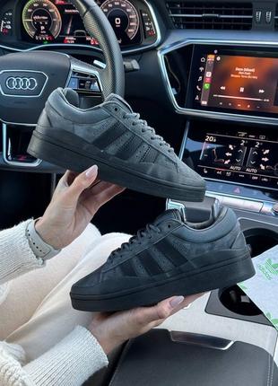Женские кроссовки adidas originals campus x bad bunny dark gray