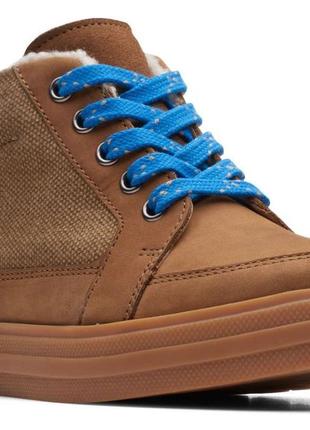 Р. 30. 31, 32,32.5, 33 clarks зимові шкіряні черевики оригінал