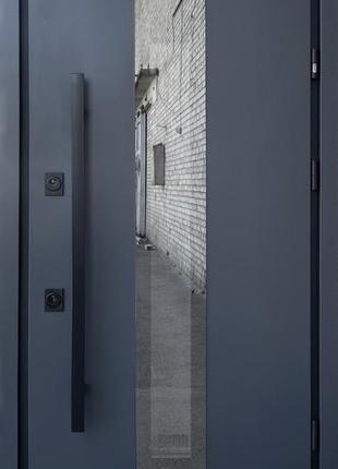 Двери входные металлические уличные страж пруф / straj proof vega max антрацит 970х2040х80 левое/правое
