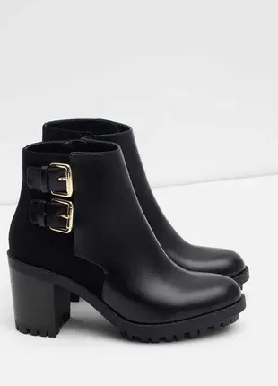 Зручні zara черевики товстий каблук