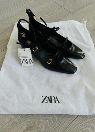 Туфлі zara на каблуку 4см