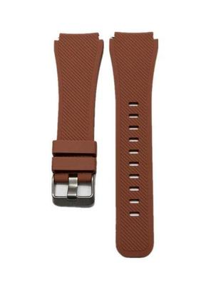Силіконовий ремінець watchbands для samsung galaxy watch 3 45 мм коричневий
