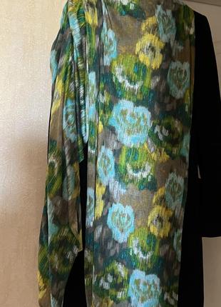 Трикотажний шарф , палантин, італія, розмір 65 х 230 см