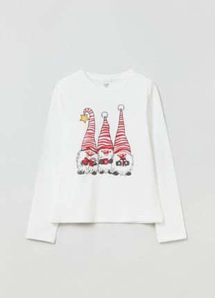 Новый хлопковый рождественский реглан ovs 14-15 лет