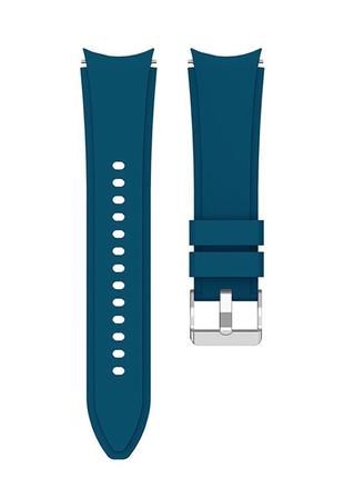 Силиконовый ремешок classic для samsung galaxy watch 6 40mm сине-зеленый 20мм
