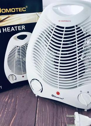Обігрівач для житлових приміщень domotec ms-5901 2000 вт, побутовий тепловентилятор fa-316 2 квт 4