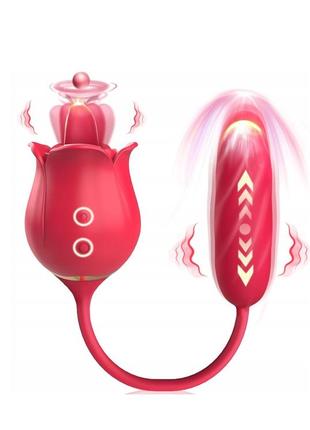 Жіночий анальний вібратор з язичком, ковзаючий масажер для клітора, 9 кол.