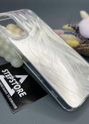 Чохол для samsung a05s (а057) з візерунком глянсовий переливається протиударний прозорий