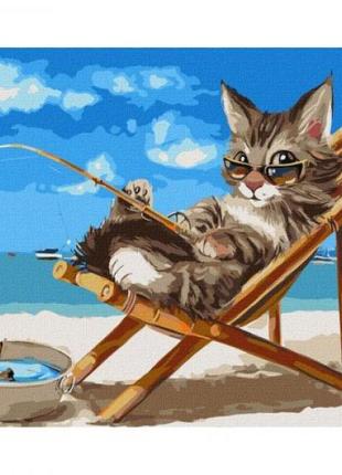 Картина по номерам "изысканная рыбалка" ★★★★