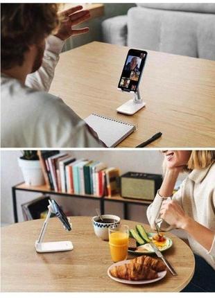 Тримач для телефона ugreen lp373 foldable phone stand (white)(ugr-20434) 5