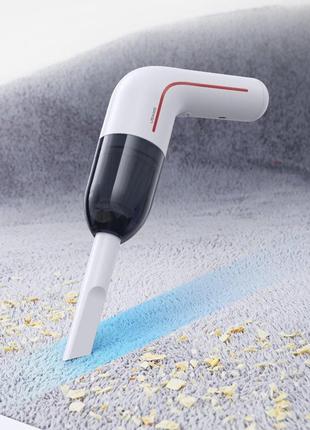 Автомобільний пилосос usams us-zb253 mini handheld vacuum cleaner lej series white2 фото