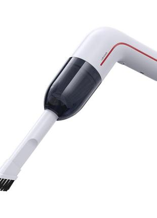 Автомобільний пилосос usams us-zb253 mini handheld vacuum cleaner lej series white1 фото