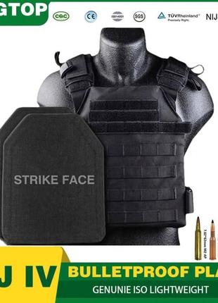 Керамічна плита для бронежилета 6 клас strike face комплект 2шт + сертифікат