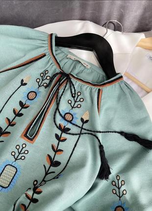 Накладний платіж ❤ оверсайз блуза блузка вишиванка з рукавами ліхтариками2 фото