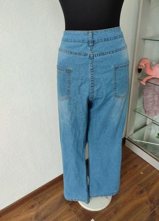 Стильные батальные джинсы клеш, высокая посадка стрейчевые тонкие3 фото
