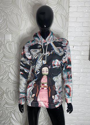 Кофта худи в принт аниме