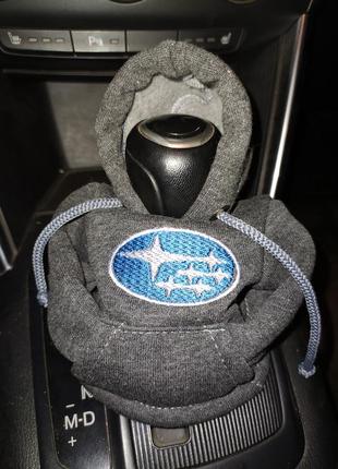 Чохол кофта худі аксесуар на кпп  car hoodie субару subaru сірий подарунок автомобілісту 100701 фото