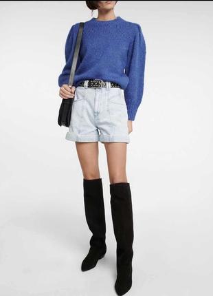 Чоботи ботфорди ботфорти замш в стилі zara натуральний замш шкіра