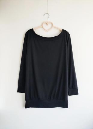 Нова базова чорна кофтинка лонгслів new choice