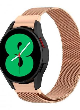 Металлический ремешок watchbands milanese loop для samsung galaxy watch 6 classic 47mm розовое золото