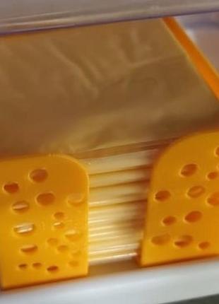 Пластиковий лоток для тостового сиру в холодильник, на стіл контейнер / ємність для сиру
