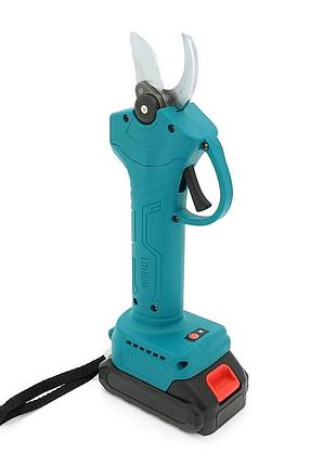 Аккумуляторный секатор yt36234 , 2 аккумулятора+зарядка, blue, case склад одесса 36234