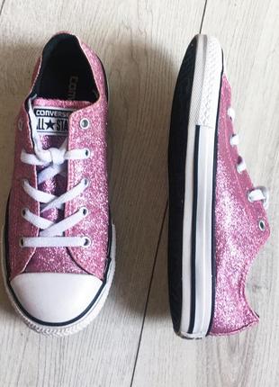 Converse кеди текстиль рожеві яскраві підліткові оригінал англія 36,5