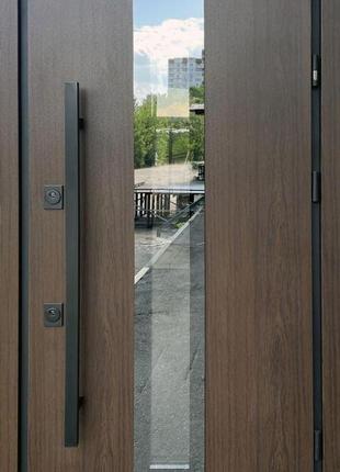 Двери входные металлические уличные страж пруф / straj proof vega max дуб 970х2040х80 левое/правое