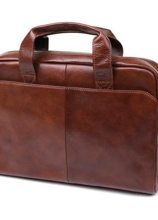 Коричневый мужская сумка для ноутбука vintage кожаная 20470