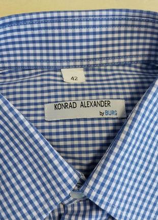 Новая качественная стильная брендовая рубашка conrad alexander5 фото