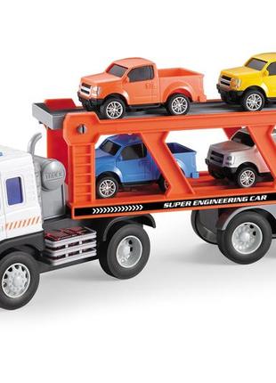 Машинка інерційна 1:16 wenyi автовоз зі звуком і світлом