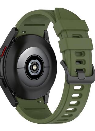 Силіконовий ремінець riccoone для samsung galaxy watch5 40mm зелений