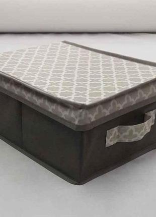 Короб д/зберігання речей 30*40*16 см, french grey тм кириченко