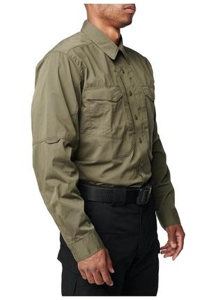 Рубашка тактическая 5.11 stryke™ long sleeve shirt 2xl ranger green2 фото
