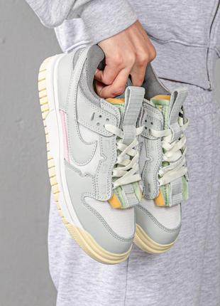 Женские кроссовки nike air dunk jumbo mint foam найк дак ментолового цвета