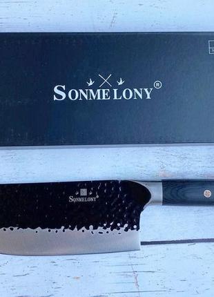 Кухонний ніж - сокира для м'яса sonmelony 31,8см6 фото