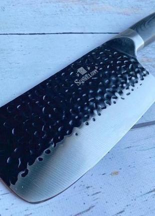 Кухонний ніж - сокира для м'яса sonmelony 31,8см3 фото