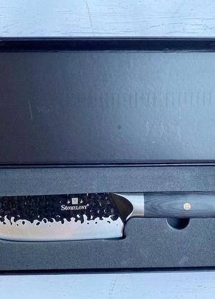 Кухонный нож - топорик для мяса sonmelony 30см2 фото