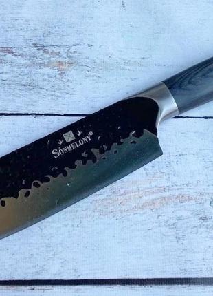 Кухонный нож - топорик для мяса sonmelony 30см5 фото