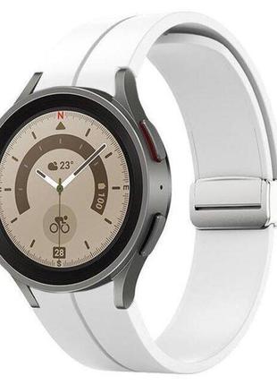Силиконовый ремешок cls для samsung galaxy watch 6 40mm белый 20мм
