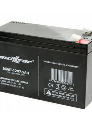 Батарея до литок maxxter 12v 7.5ah (mbat-12v7.5ah)