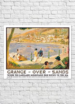 Плакат grange over sands, 86х69 см