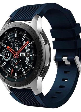 Силиконовый ремешок watchbands galaxy для samsung gear s3 frontier / samsung gear s3 classic синий