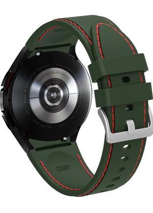 Силиконовый ремешок galaxy rline для samsung galaxy watch5 40mm зелено-красный 20мм2 фото