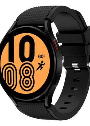 Силиконовый ремешок gear для samsung galaxy watch 6 40mm черный