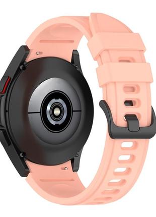 Силиконовый ремешок riccoone для samsung galaxy watch 6 classic 47mm розовый