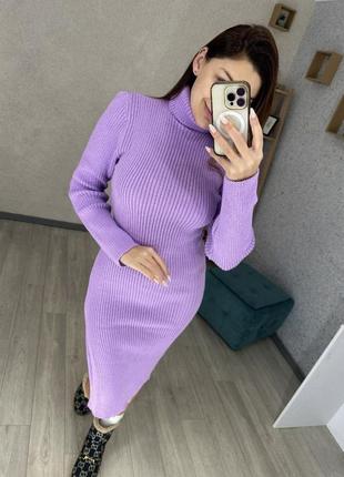 Платье гольф меди тепла под горло