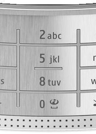 Клавиатура (кнопки) nokia x3-00 silver