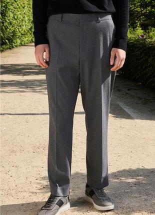 Чоловічі класичні брюки штани сірі f&f