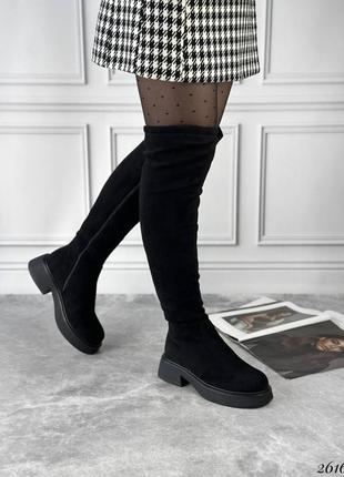 Шикарные зимние женские сапоги ботфорты